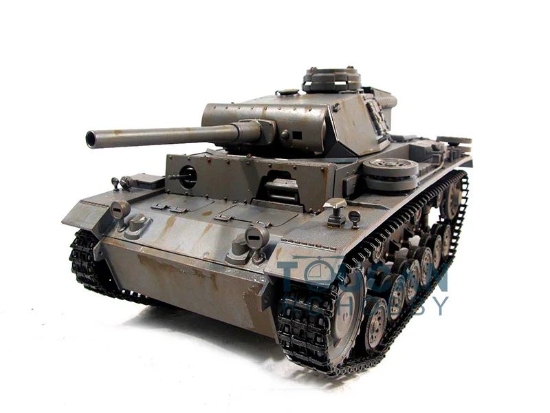 Металл Mato 1/16 Panzer III rc Танк комплект модель инфракрасный откатный серый 1223 TH00664