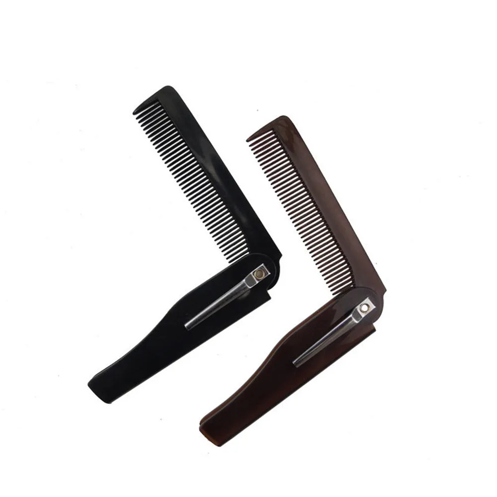 Mens Womens Beauty Handmade Folding Pocket Clip Hair Moustache Beard Comb Hairdressing Tools Hair Brush 1 PC Mens Womens Beauty Handmade Folding Pocket Clip Hair Moustache Beard Comb Hairdressing Tools Hair Brush 1 PC