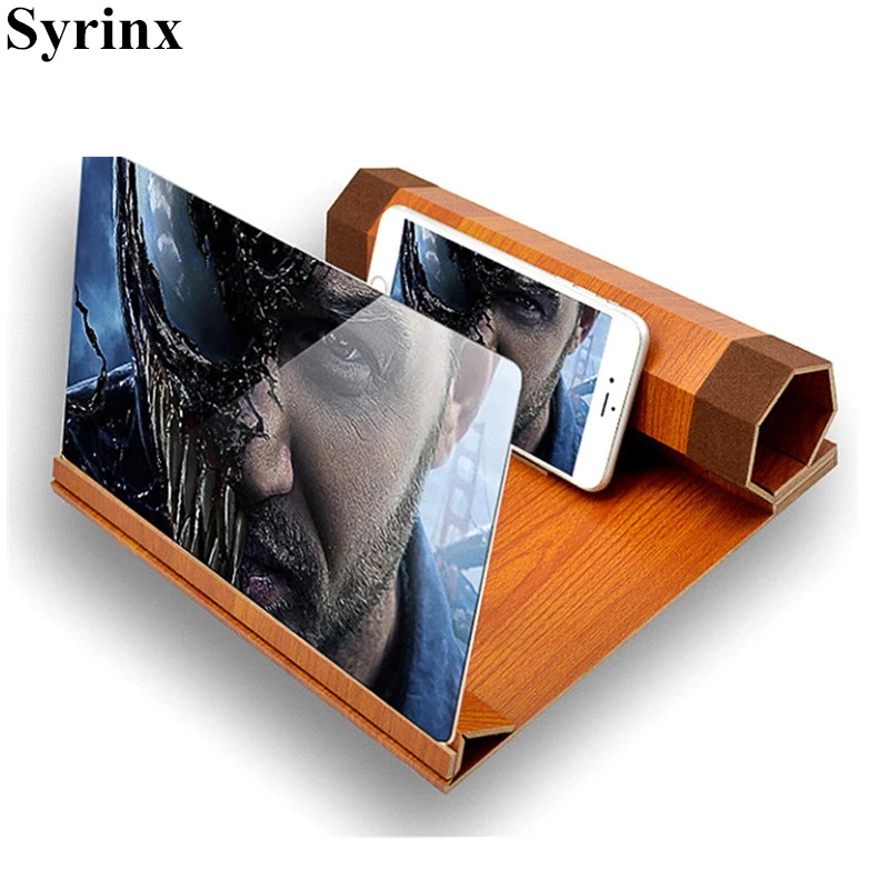 

Desktop Mobile Phone Screen 12 inch Enlarge Magnifier 3D Video Film Amplifier Folding Stand Smartphone Enlarged Expander Holder