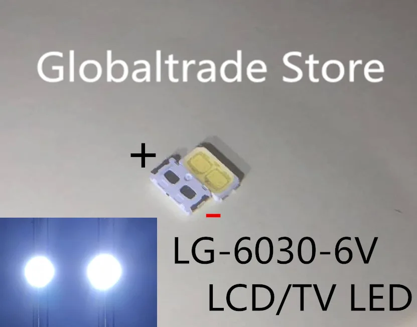 

100PCS For LG LED TV Application LED Backlight High Power LED LCD TV Backlight 1W 6V 6030 Cool white TV Application LATHT420M