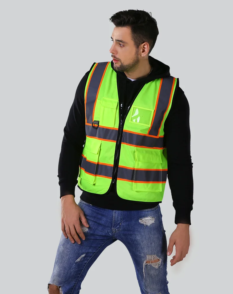 SPARDWEAR Hi vis жилет Спецодежда Одежда безопасности светоотражающий жилет безопасности светоотражающий логотип печать