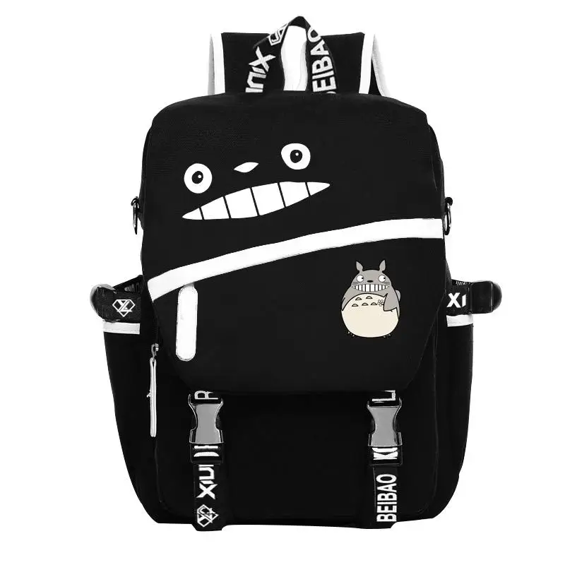 High Q Unisex Anime Tonari no Totoro Backpacks Preppy Student My Neighbor Totoro Casual