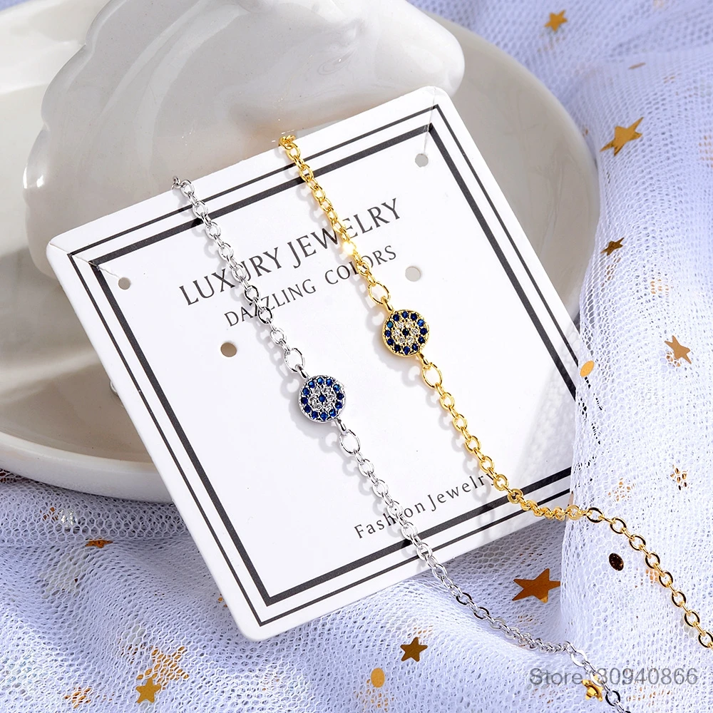 Злой Глаз 925 пробы серебряный браслет Nazar Boncuk очаровательный браслет и браслет для женщин Женские Ювелирные изделия Подарки