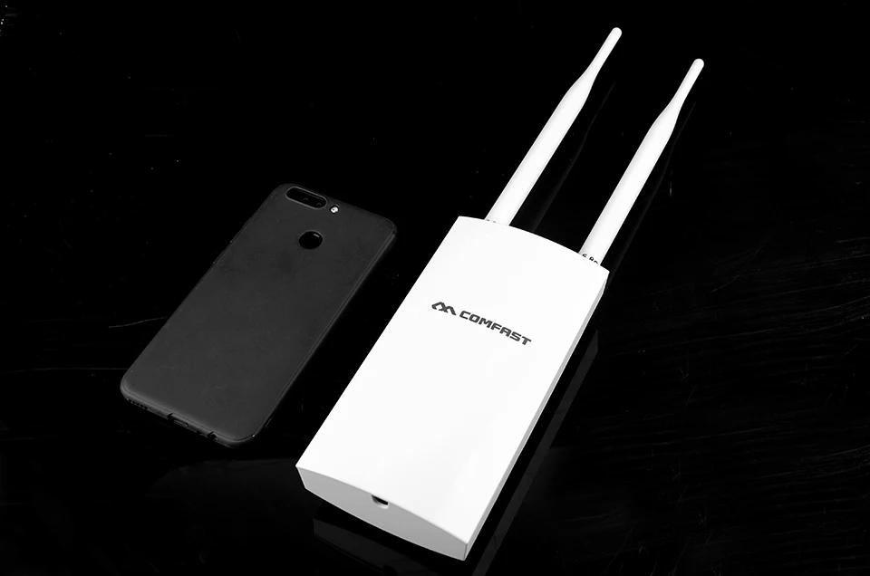 COMFAST Новый Открытый высокое мощность Wi-Fi покрытие AP повторитель 2,4 г 500 мВт 2 * 5dbi внешняя антенна базовая станция Wi-Fi CF-EW71