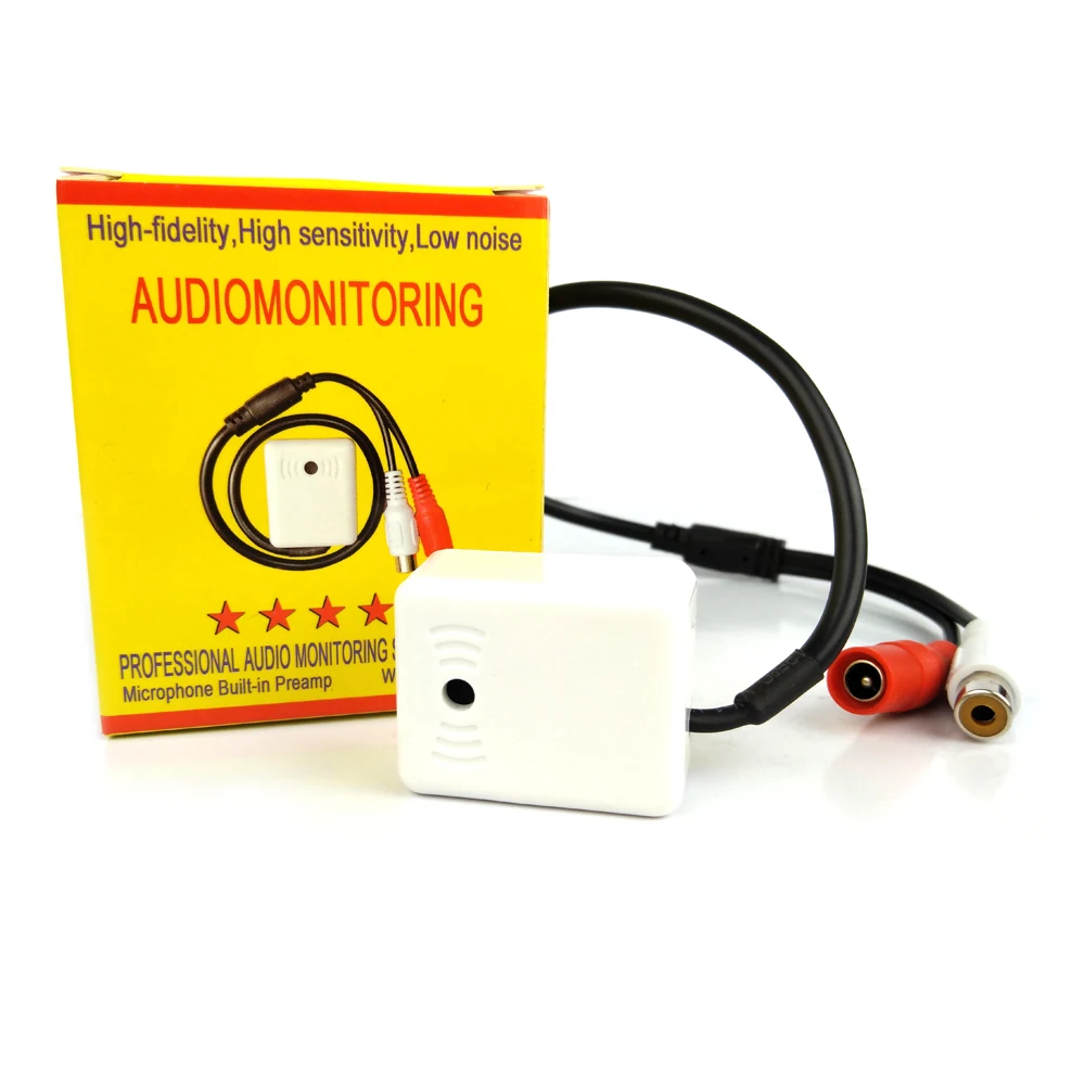 REDEAGLE Adjustable Mini CCTV Microphone Sound Monitor Audio Pick Up Device For Security Camera DVR Accessories