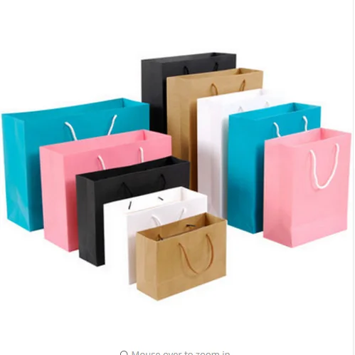 customized bag paper 100pcs sides printed