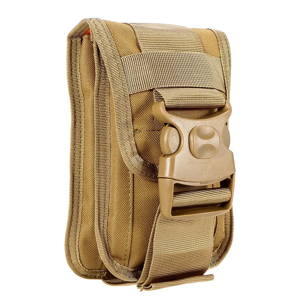 Nylon Molle Pouch Cell Phone Belt Clip Holder Utility Gadget Waist Pouch Modular Phone Waist Bag Outdoor Bags Backpack Gear