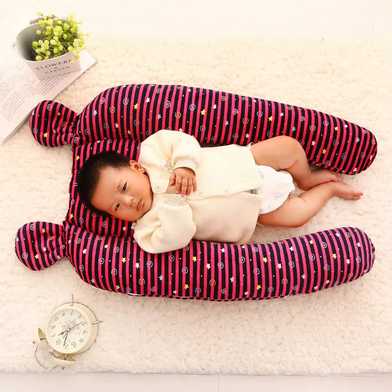 ALWAYSME Baby New Infant Pillow Safety Bumper Newborn Anti-Rollover Sleep Positioner Baby Sleep Pad Support Flat Head 50X80CM