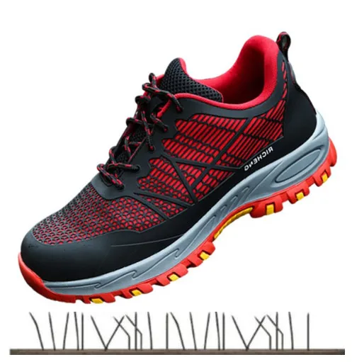 

Men Steel Toe Safety Work Shoes Breathable Hiking Sneaker Multifunction Protection Footwear