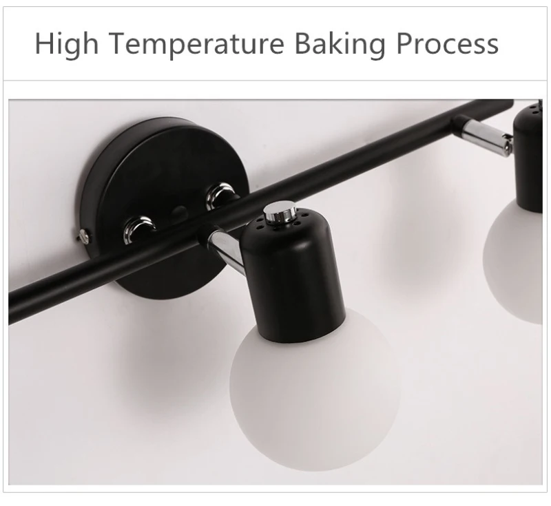 hot sale High quality mirror headlights cheap price Wrought iron/ hardware /glass modern style Bathroom/handwash/bedroom