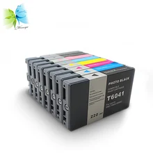 220 ml T6121 T6128 T6222 T6123 T6124 Descartável Cartucho de Tinta Compatível, Para Epson 7400 9400 7450 9450 Printer