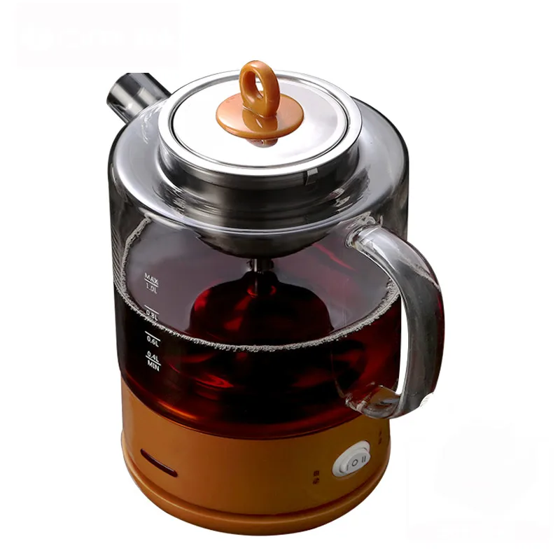 Elektrische kettletea maker zwarte thee glas waterkoker volautomatische