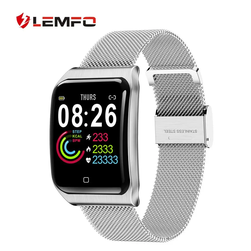 

LEMFO All-metal Smart Watch IP 68 Waterproof Heart Rate Blood Pressure Monitoring T1 Smart Watch Men for Android IOS
