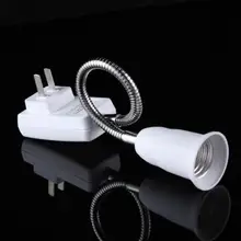 E27 Lamp Bulbs Adapter Converter Flexible Extension Holder On Off Switch for Simple Table Lamp Wall Spotlight Desk Lamp