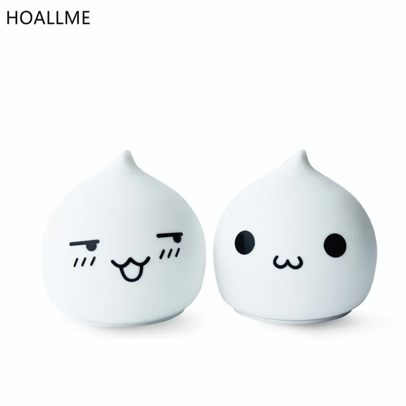 7 Light Color Changing Waterdrop Silicone Night Lights Bedside Lamp