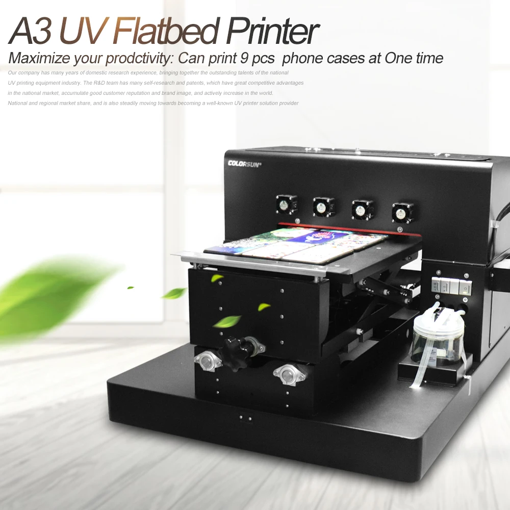 A3 UV Printer Flatbed for phone Case Printing Machine Phone leather Acrylic Bottle uv | Компьютеры и офис