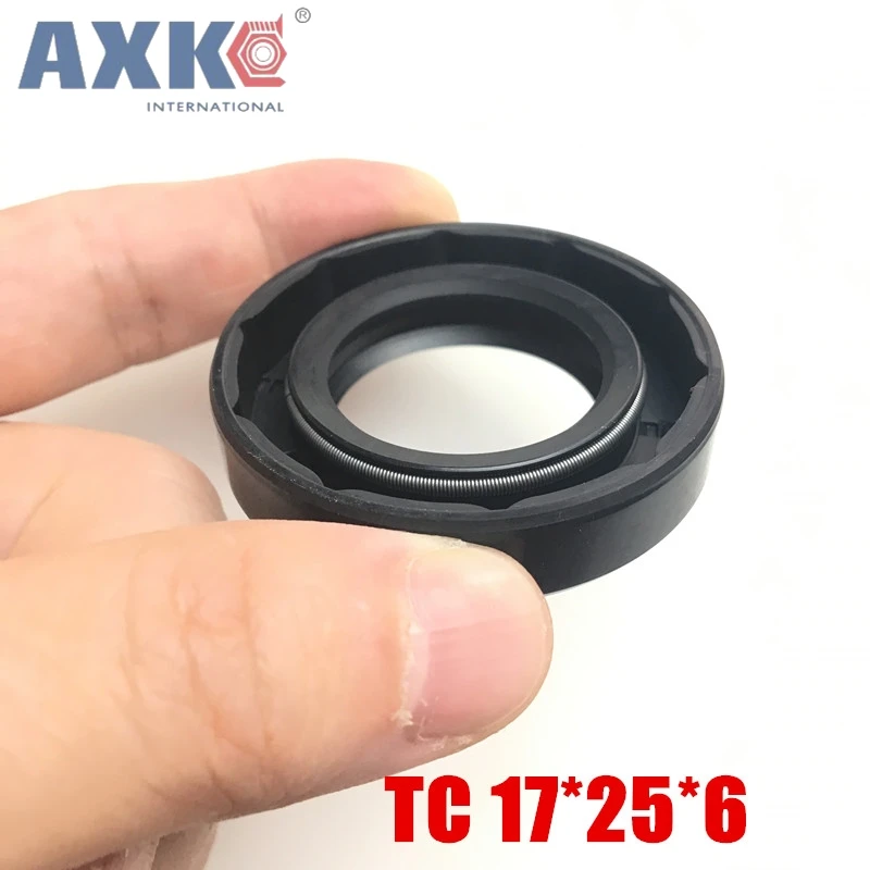 Shaft Oil Seal TC-17*25*6 Rubber Covered Double Lip With Garter Spring/Size:17mm*25mm*6mm/20pcs | Обустройство дома
