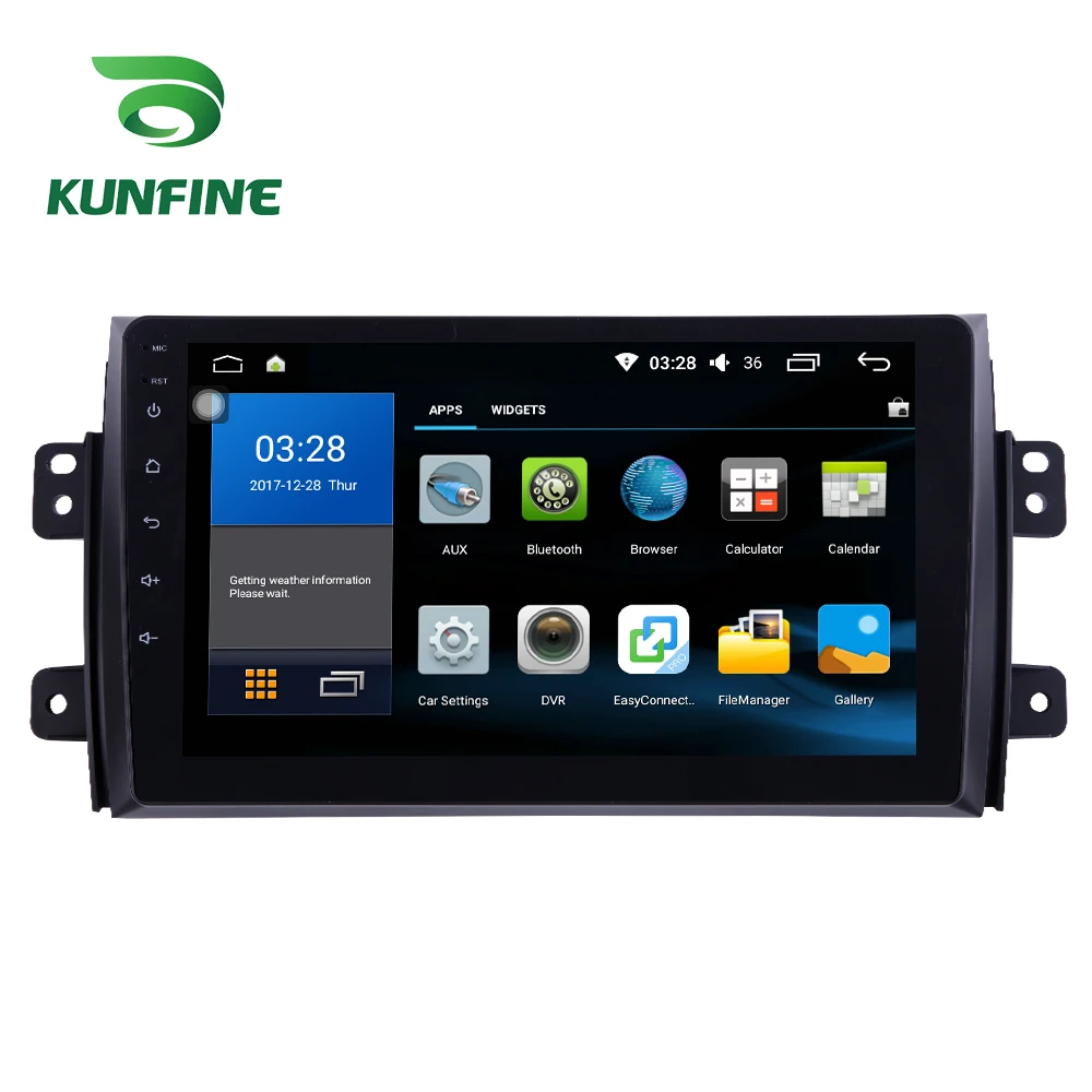 Octa Core 1024*600 Android 8.1 Car DVD GPS Navigation Player Deckless Car Stereo For SUZUKI SX4 2006-2013 Radio Headunit wifi