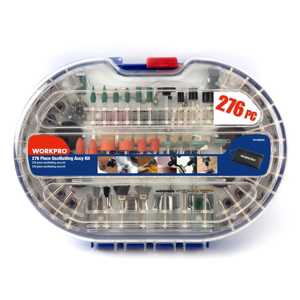 WORKPRO 276 шт. аксессуары для вращающихся инструментов вращающиеся биты