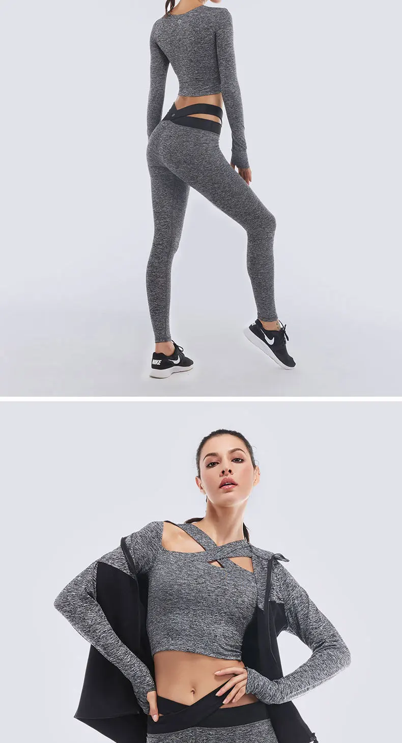 VANSYDICAL Yoga Top For Women Yoga Shirts Long Sleeve Gym Shirts Fitness Clothing Shirt Female Sports Tops Women Sport Shirt bts 20