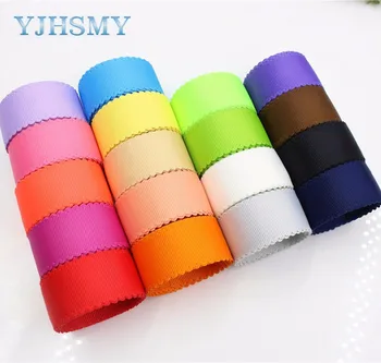 

YJHSMY 177039 ,10 yards hot sale 25mm hollow Flowers solid Grosgrain Ribbon, DIY handmade materials,Clothing accessories