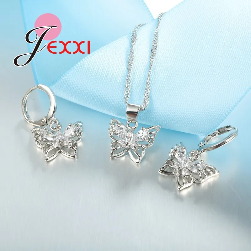 Женский комплект из колье и серёг серебра 925 пробы|jewelry sets|jewelry sets weddingset women |