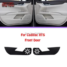 Для Cadillac xts Автомобильная Внутренняя крышка двери Защита от царапин декоративные подушечки автомобиля стикер 4 шт