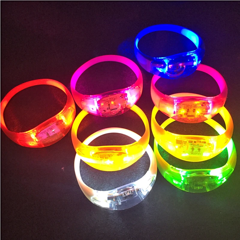 LedLuminous Toys NeonLed Party Light UpLed BraceletBangle Sound Activated Christmas Bracelet Glowing Bracelets Custom Logo (11)