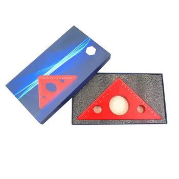 

Dropship 90 Degrees Aluminum Alloy Height Ruler Metric Inch Woodworking Triangular Ruler 1pc