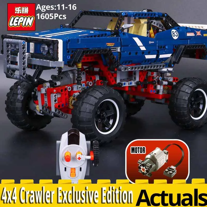 

2018 lepin 20011 remote control electric off road vehicles Car Educational building block compatible legoings technic 41999 gift
