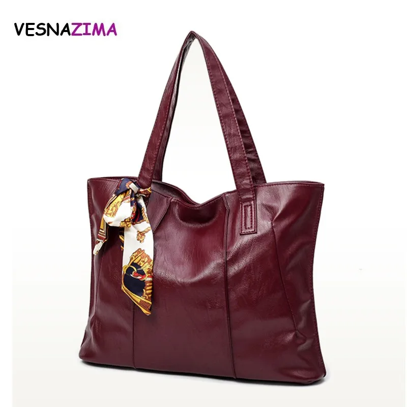 

PU Leather Handbags 3 Color 2017 New Brand Women Ladies Burgundy Tote Casual Bolsos Feminina Vintage Women Shoulder Bags WM447Z