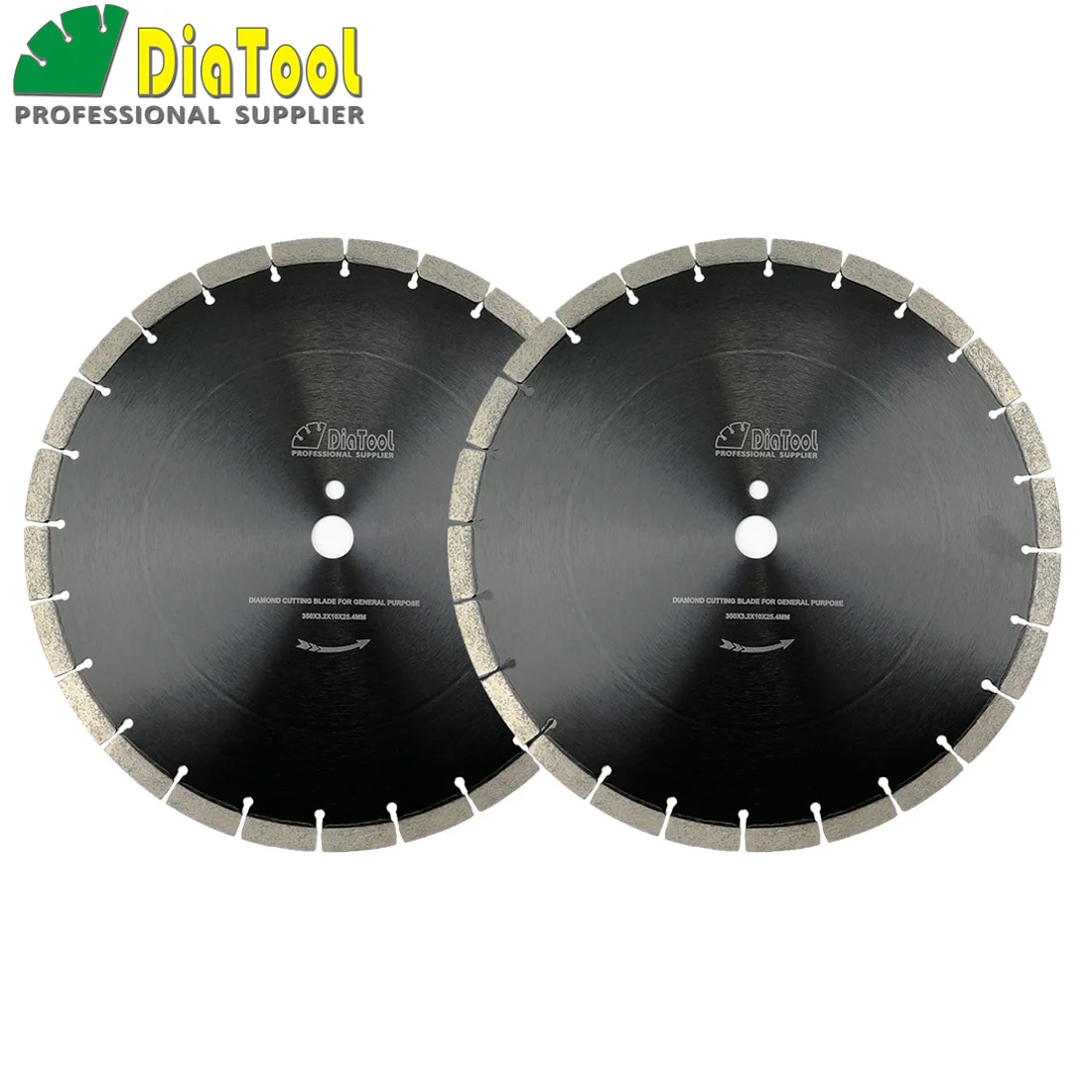 DIATOOL 2pcs 14inch Segmented Sintered Diamond Blade Cutting Disc