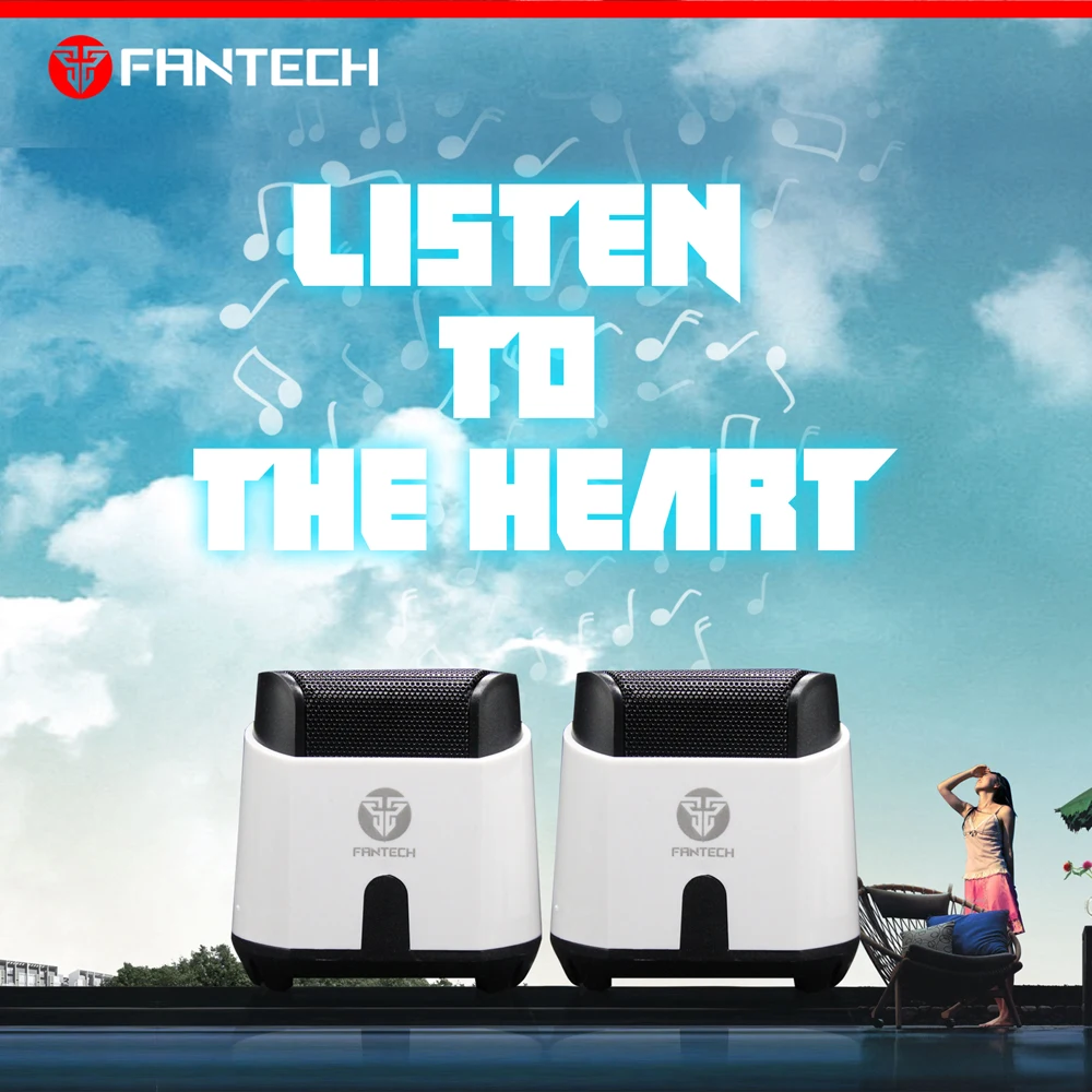 Fantech GS201 динамик USB и 3 5 мм игровой проводной портативный мини стерео для Cpmoputer