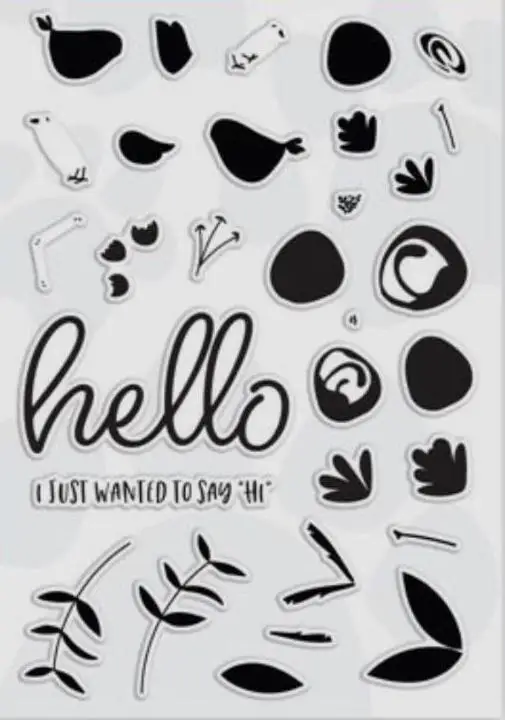 

hello Transparent Clear Silicone Stamp Seal DIY Scrapbooking photo Album Decorative A0635