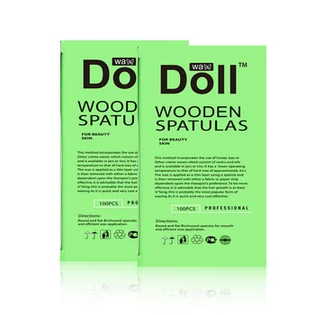 

100Pcs Hair Removal Wax Stick High Quality Raw Wood Material Wooden Spatulas Waxing Applicators