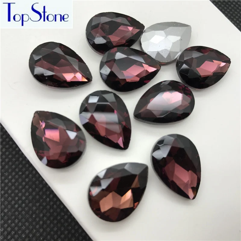 

Wine Red Color TEARDROP Glass Crystal POINTED BACK Rhinestones 5x8,6x10,8x13,10x14,13x18,18x25,20x30,30x40mm Dress Drop stone
