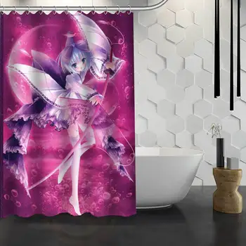 

New Japanese Anime Custom Shower Curtain Waterproof Fabric Bath Curtain for Bathroom WJY1.17