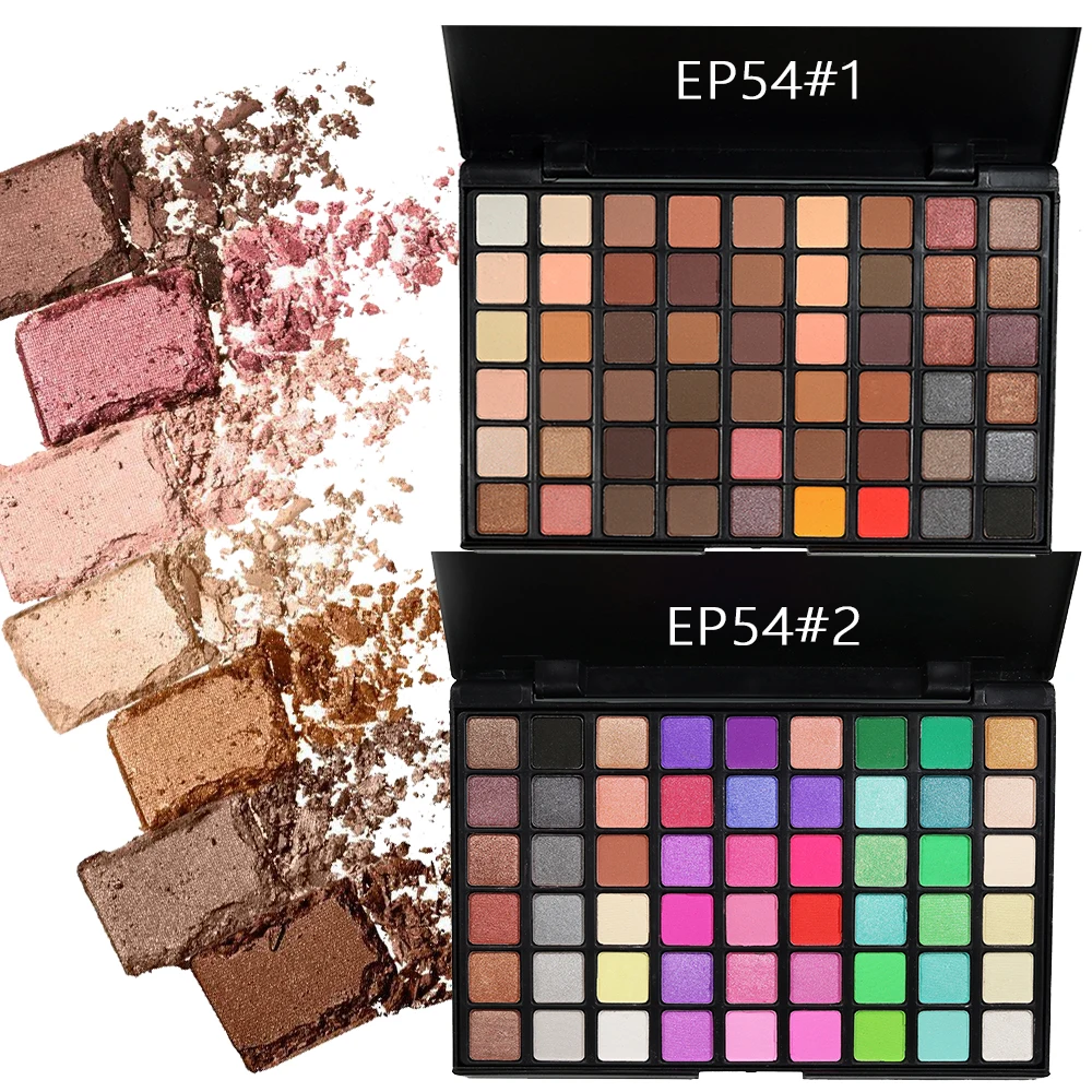 

POPFEEL 54 Colors Gliltter Eyeshadow Palette Makeup Matte Eye Shadow Pallete Shimmer and Shine Nude Make Up Palette Set