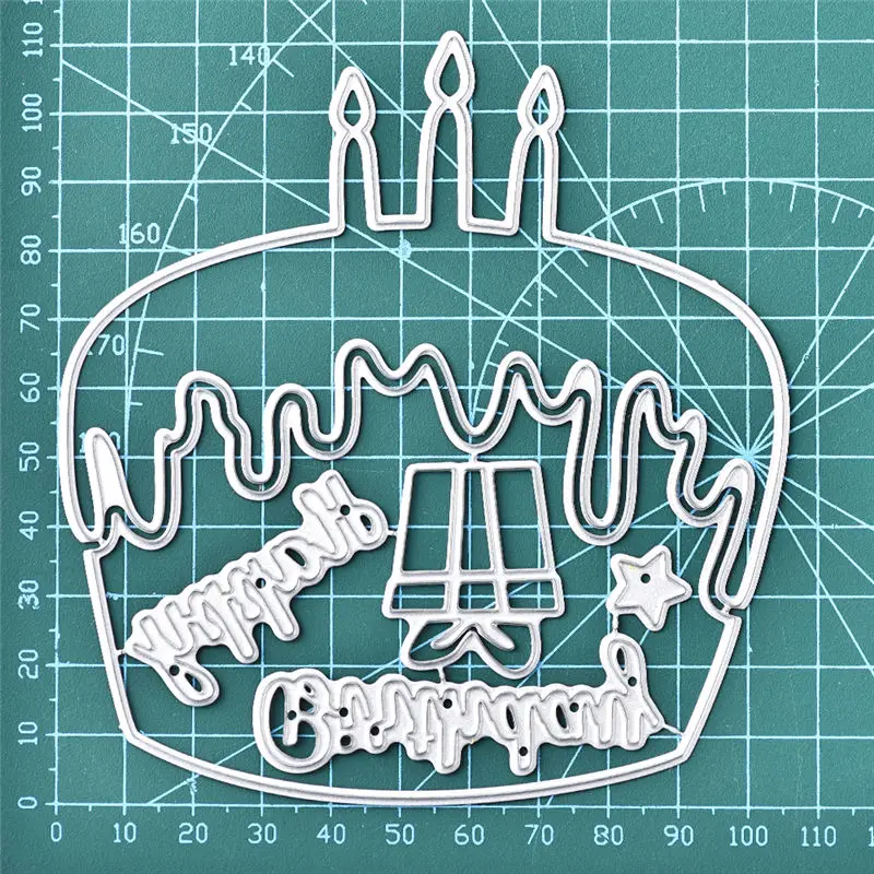 

DiyArts Metal Cutting Dies New 2019 for Craft Dies Scrapbooking Album Embossing Stencil Die Cut Birthday Cake Card Decoration