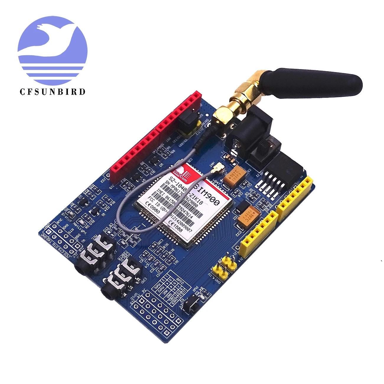 CFsunbird SIM900 GPRS/GSM Защитная макетная плата совместимая с четырехдиапазонным