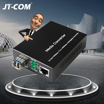 

Gigabit SFP Media Converter 1 RJ45 Ethernet to Optical Port Fibra Optica Switch Fiber Optic Transceiver Module 20 80 km