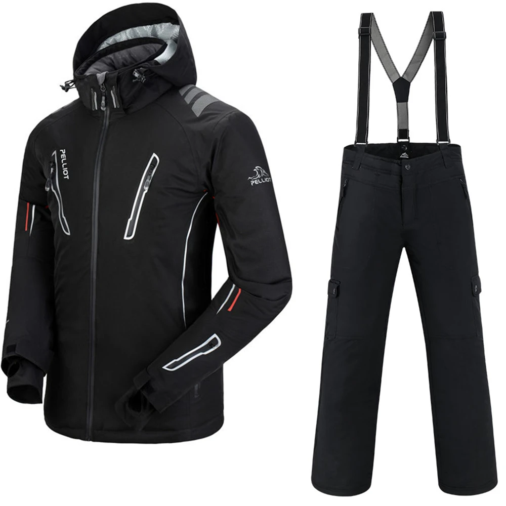Pelliot traje de esquí impermeable 10 K chaqueta de esquí chaqueta de Snowboard pantalones súper cálido transpirable Snowboard trajes de invierno al aire libre conjunto de nieve