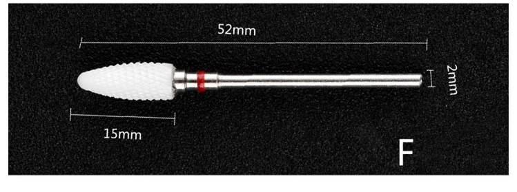Máquina de Broca do Unha Equipamento da Arte para Unhas Authent Elétrica Forte 210 105l 2.35mm Modelo Manicure Pedicure Unha Arquivo Bit 65 w 40000 Rpm Mod. 1258813 9 Brocas elétricas p manicure e acessórios