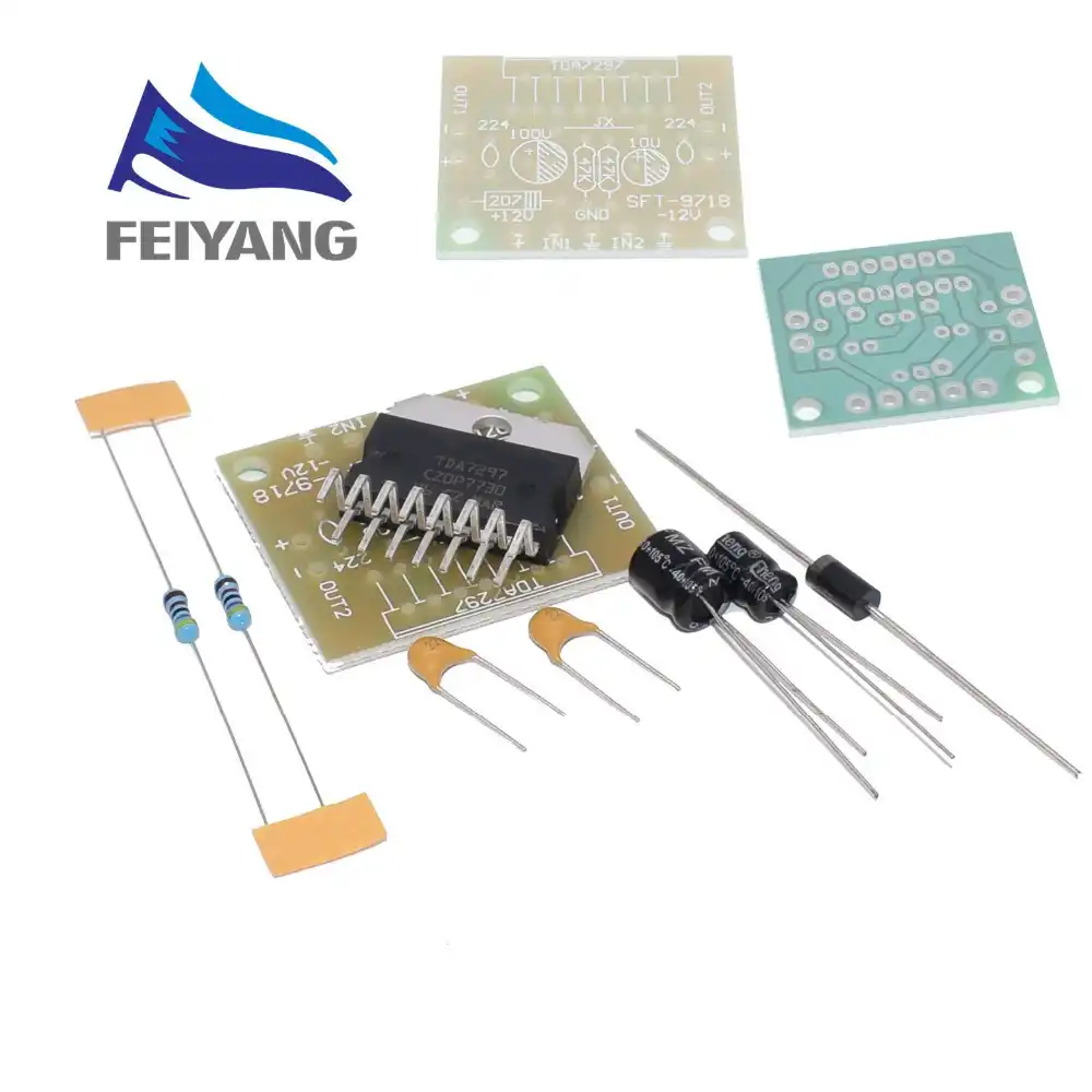 TDA7297 amplifier board spare parts dc 12v grade 2.0 dual audio
