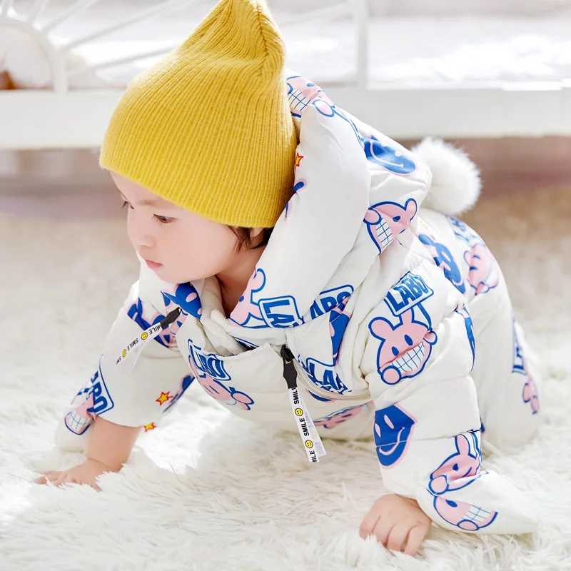 TBwish/Детские зимние комбинезоны для новорожденных; комбинезон на утином пуху; Одежда для мальчиков и девочек; одежда для малышей; зимняя одежда; утепленные комбинезоны