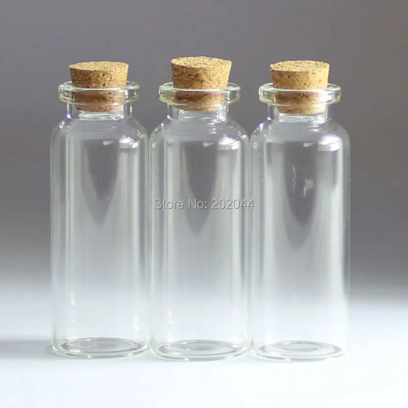 20x 20ml Mason Jar Glass Bottles Vials Jars With Cork Stopper