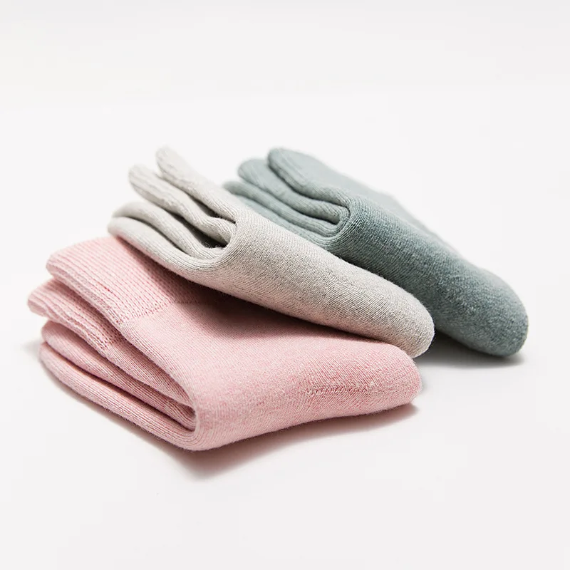 Зимние новые женские толстые теплые цветные Songkou Harajuku ретро модные повседневные высококачественные хлопковые носки - Цвет: 5 colors random
