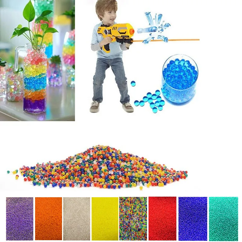 10000pcs orbeez growing bulbs balls growing in water hydrogel growing water balls Color random
