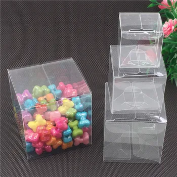 

Transparent PVC Packing Boxes Waterproof Plastic Box For Jewelry/Candy/Toys Clear Dust Proof Display Protection Box 50pcs
