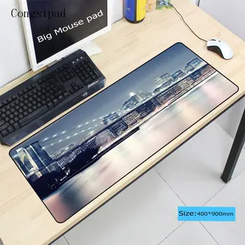 

Congsipad London Tower Bridge Scenery Keyboard Large MousePads Size for 400*900*4mm Speed Version Gaming Mousepads For CSGO LOL
